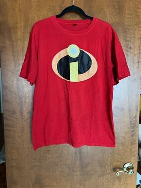 Red The Incredibles Logo Short Sleeve Tee